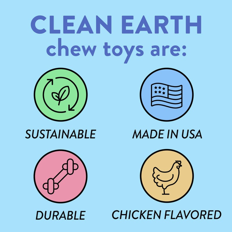 Spunky Pup Clean Earth Recycled Stick | Made in USA | Made from 100% Recycled Water Bottles, Gray - Image 3